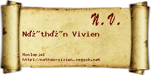 Náthán Vivien névjegykártya