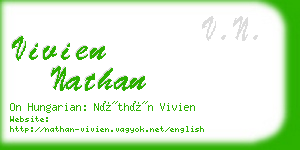 vivien nathan business card